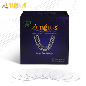 Taglus Premium Aligner Material - 0.76mm x 120mm Round - 125 Sheets