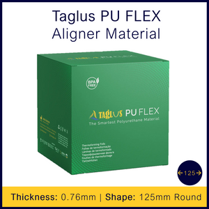 Taglus PU FLEX Aligner Material - 0.76mm x 125mm Round - 100 Sheets