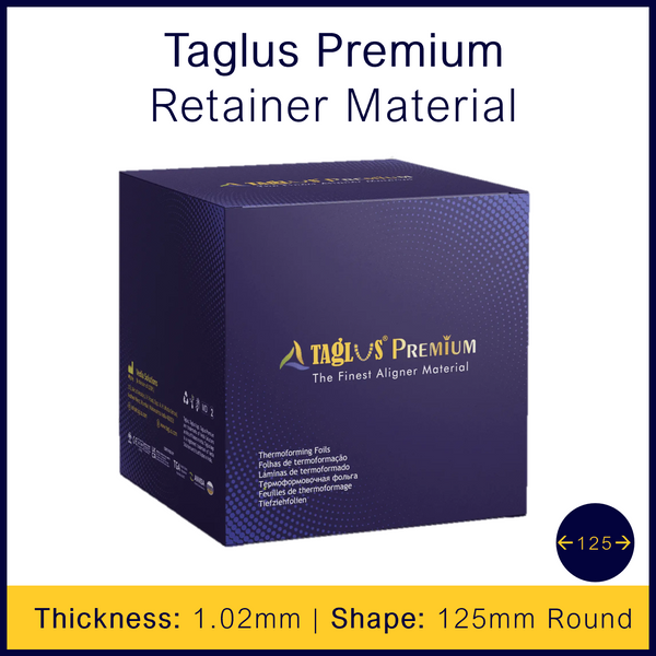 Taglus Premium Retainer Material - 1.02mm x 125mm Round - 100 Sheets
