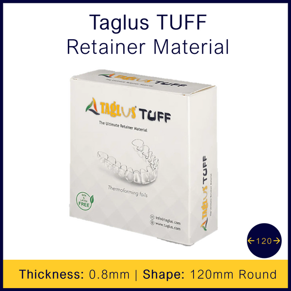 Taglus TUFF Retainer Material - 0.8mm x 120mm Round - 50 Sheets